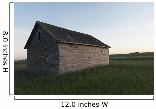 Wooden Shed Middle Grass Wall Decal
