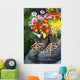 Colourful Flowers Growing Wall Decal