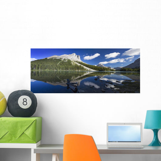 Panorama Mountains Reflecting Wall Decal