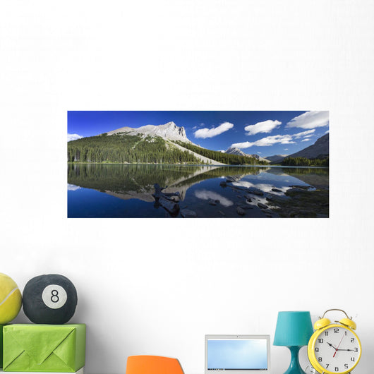 Panorama Mountains Reflecting Wall Decal