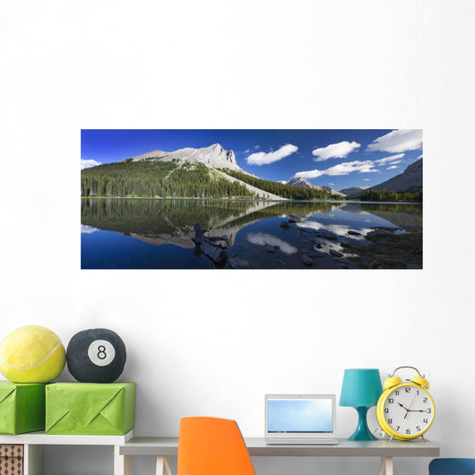 Panorama Mountains Reflecting Wall Decal