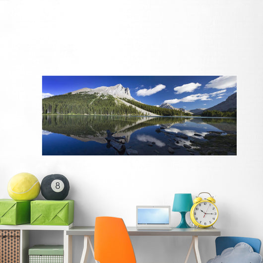 Panorama Mountains Reflecting Wall Decal