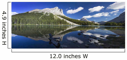 Panorama Mountains Reflecting Wall Decal