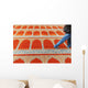 Person Walking over Colourful Wall Decal