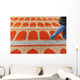 Person Walking over Colourful Wall Decal
