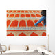 Person Walking over Colourful Wall Decal