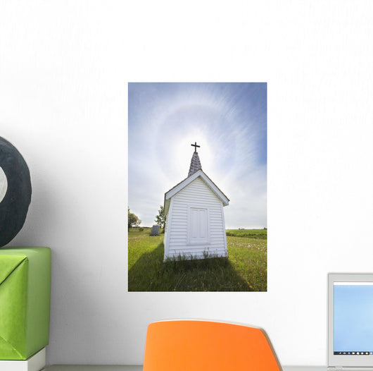 Cross Crypt with Sun Wall Decal