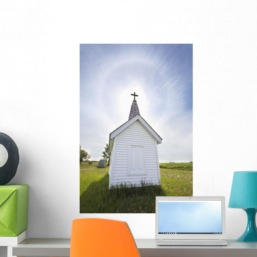 Cross Crypt with Sun Wall Decal