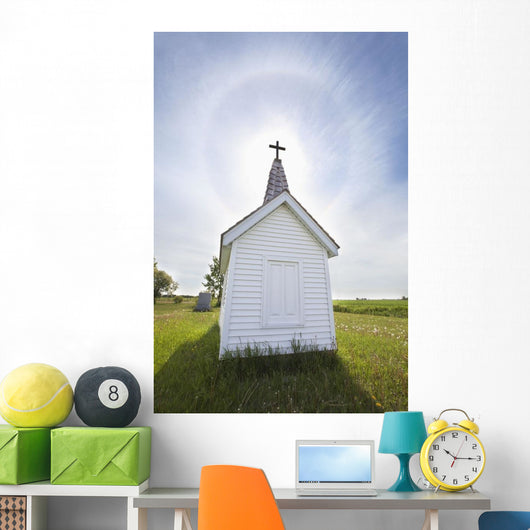 Cross Crypt with Sun Wall Decal