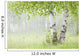 Birch Trees Fog Thunder Wall Decal 1
