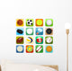 Set of ball icons, sport Wall Decal