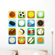 Set of ball icons, sport Wall Decal
