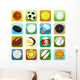 Set of ball icons, sport Wall Decal