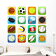 Set of ball icons, sport Wall Decal