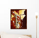 Saxophonists on a Grunge Background Wall Mural
