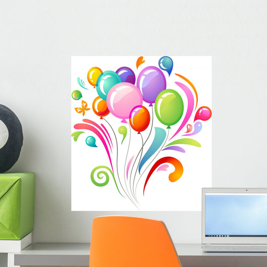 Colourful Splash with Balloons