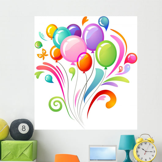 Colourful Splash with Balloons