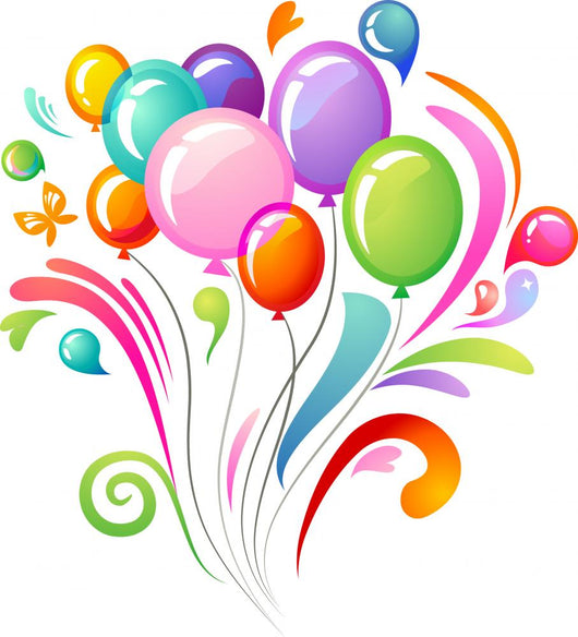 Colourful Splash with Balloons
