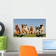 petits chiens sages Wall Mural