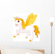 Yellow Butterfly Pegasus Wall Decal