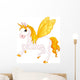 Yellow Butterfly Pegasus Wall Decal