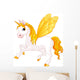 Yellow Butterfly Pegasus Wall Decal