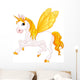 Yellow Butterfly Pegasus Wall Decal