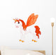 Red Butterfly Pegasus Wall Decal