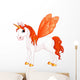Red Butterfly Pegasus Wall Decal