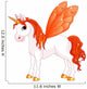 Red Butterfly Pegasus Wall Decal