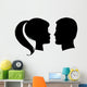 Vector Man and Woman Profiles Wall Decal