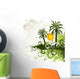 Green palm trees Wall Decal