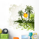 Green palm trees Wall Decal