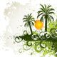 Green palm trees Wall Decal
