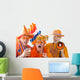 Dutch soccer fans Wall Decal