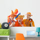 Dutch soccer fans Wall Decal