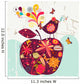 cute apple and bird Wall Mural