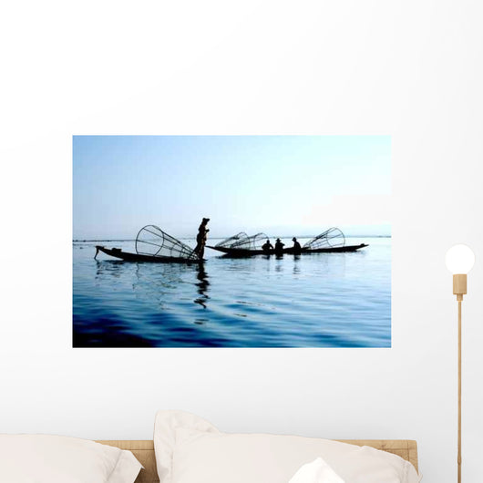 Fishermen Water Wall Decal