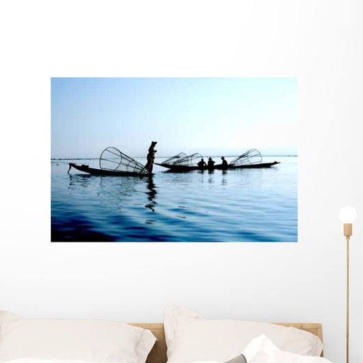 Fishermen Water Wall Decal