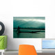 Silhouette Fisherman Boat Wall Decal