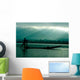 Silhouette Fisherman Boat Wall Decal