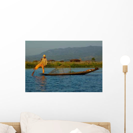 Fisherman Boat Wall Decal
