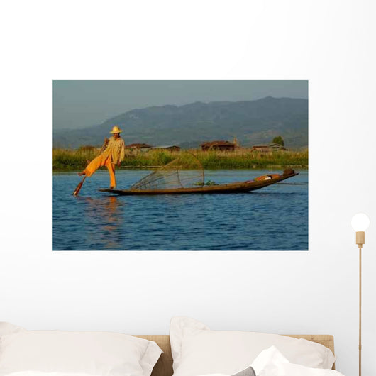 Fisherman Boat Wall Decal