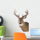 Large Whitetail Buck White Wall Decal Design 1