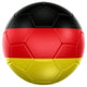 German Soccer Ball Wall Decal