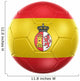 Spanish Soccer Ball Wall Decal