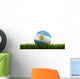 Soccerball Grass Wall Decal