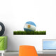 Soccerball Grass Wall Decal