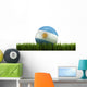 Soccerball Grass Wall Decal