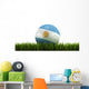 Soccerball Grass Wall Decal